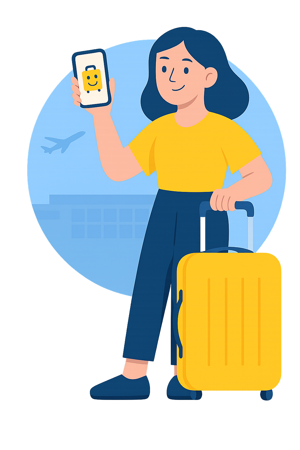 Baggage Assistant Illustration